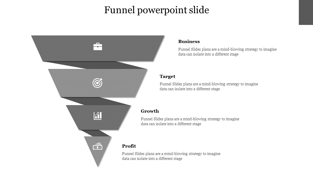 Funnel PowerPoint Slide-4-Gray